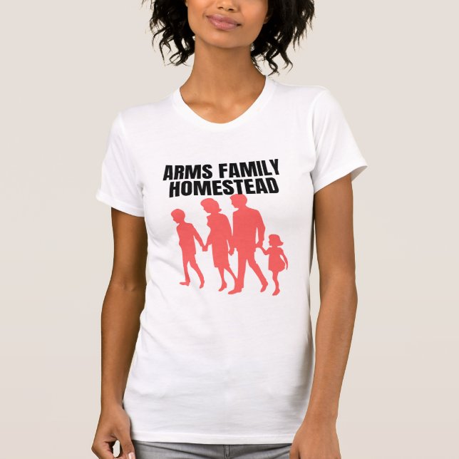 arm familjens hemestäd t shirt (Framsida)