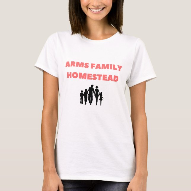 arm-familjens hemstad T-Shirt (Framsida)