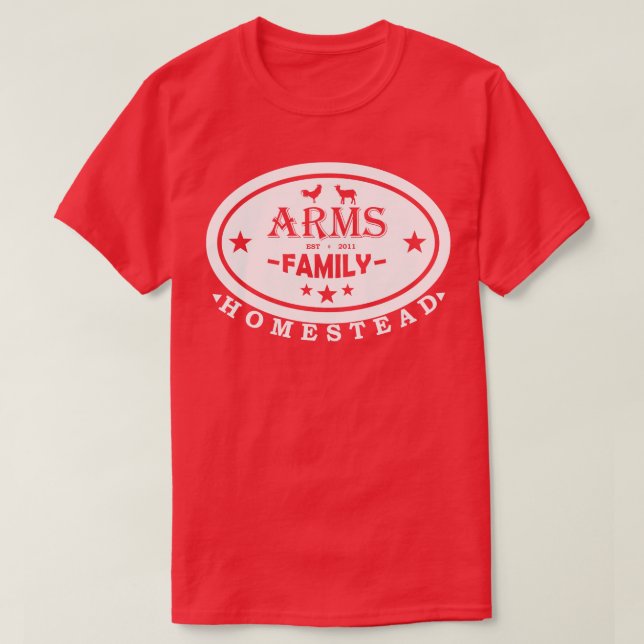 Arm Family Homestead Lifestyle T Shirt (Design framsida)