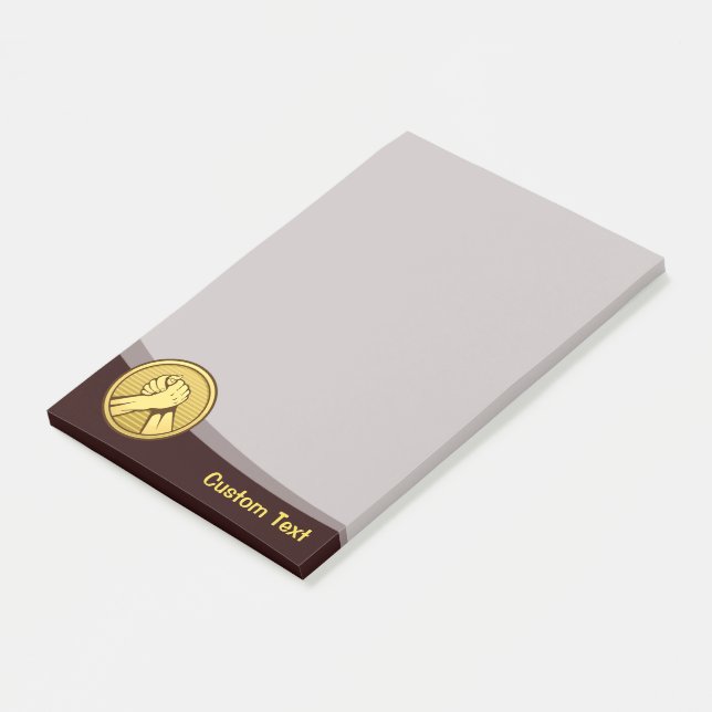 Arm Guld Post-it Block (Vinklad)