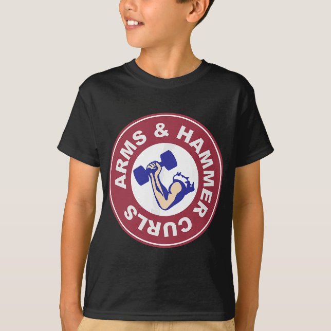 Arm & Hammer Curls T Shirt (Framsida)