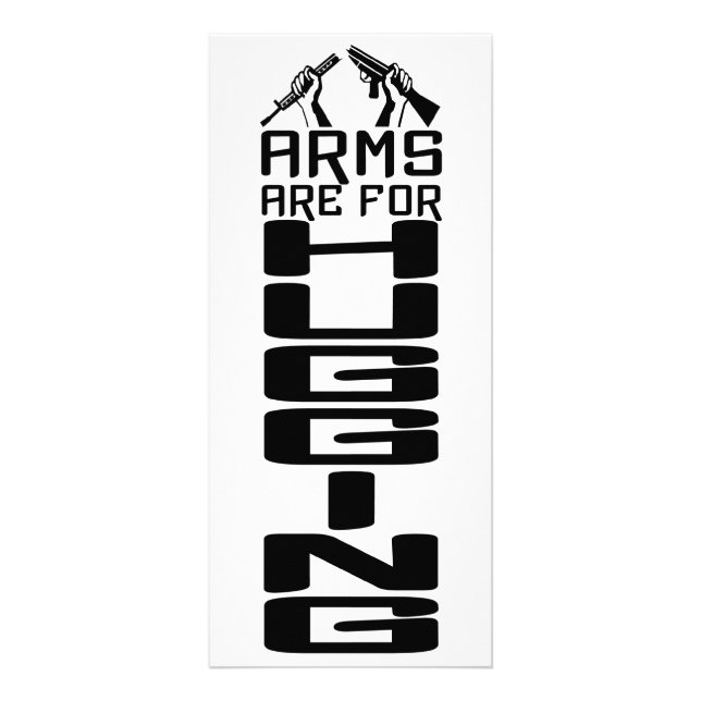 Arm Hug-rackkort Reklamkort (Framsidan)