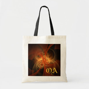 Arm Magic Abstrakt Art Monogram Bag Tygkasse