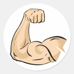Arm Muscle Runt Klistermärke