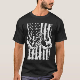Arm USA flagga T Shirt