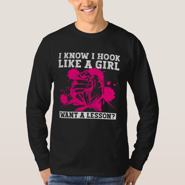 Arm Wrestler Girl For Arm Wrestling Women T Shirt (Framsida)