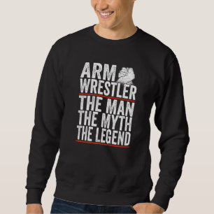 Arm Wrestler, mannen, myten, Arm Wrest Lång Ärmad Tröja