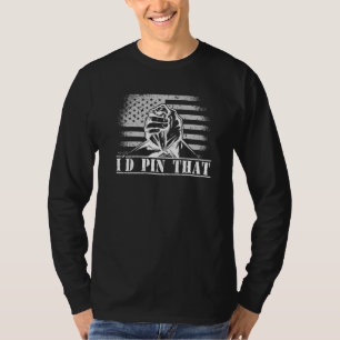 Arm Wrestler Muskel USA Flagga Hand Wrestling 20 T Shirt