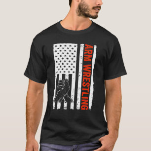 Arm Wrestler USA flagga Arm Wrestling T Shirt