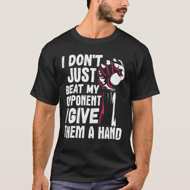 Arm Wrestling Arm Wrestler Beat min motståndare i  T Shirt (Framsida)
