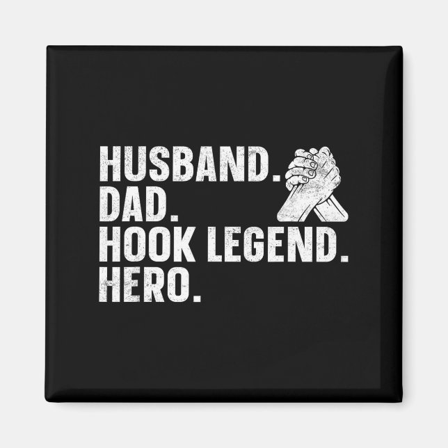 Arm Wrestling Arm Wrestler Husband. Dad. Hook Lege Magnet (Framsidan)