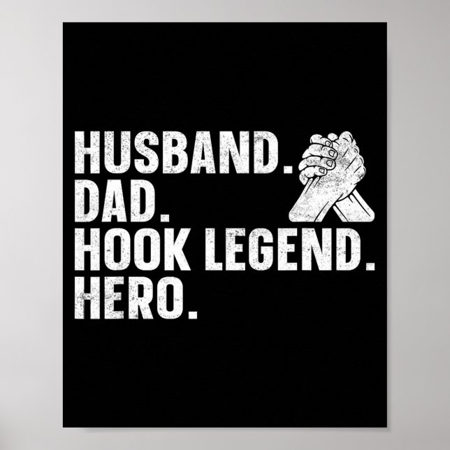 Arm Wrestling Arm Wrestler Husband. Dad. Hook Lege Poster (Framsidan)