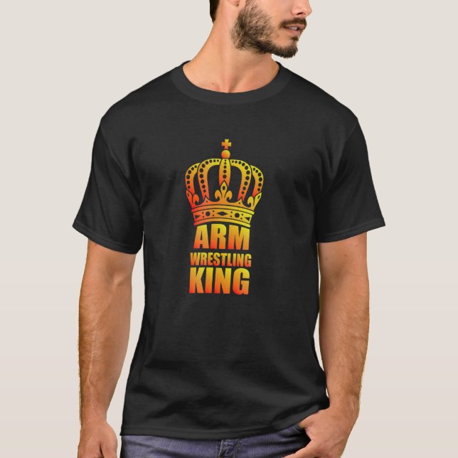 Arm Wrestling Arm Wrestling Kung Arm Wrestling Ent T Shirt (Framsida)