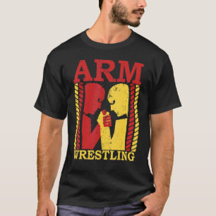 Arm Wrestling Armwrestler Idrottsman Squeezing Bic T Shirt