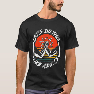 Arm Wrestling Armwrestler Idrottsman Squeezing Bic T Shirt