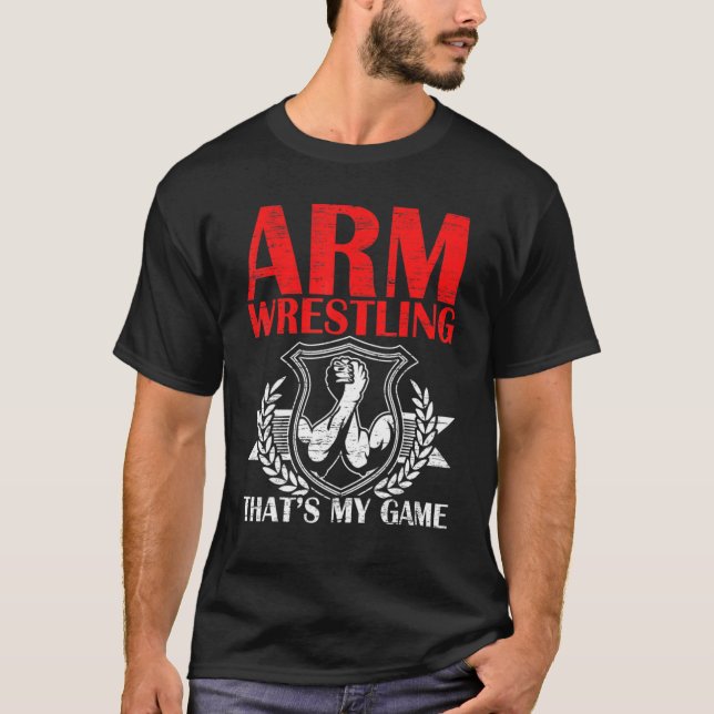 Arm Wrestling Det är min Arm Wrestler Power Pi T Shirt (Framsida)