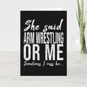 Arm Wrestling, rolig sportgåva Kort