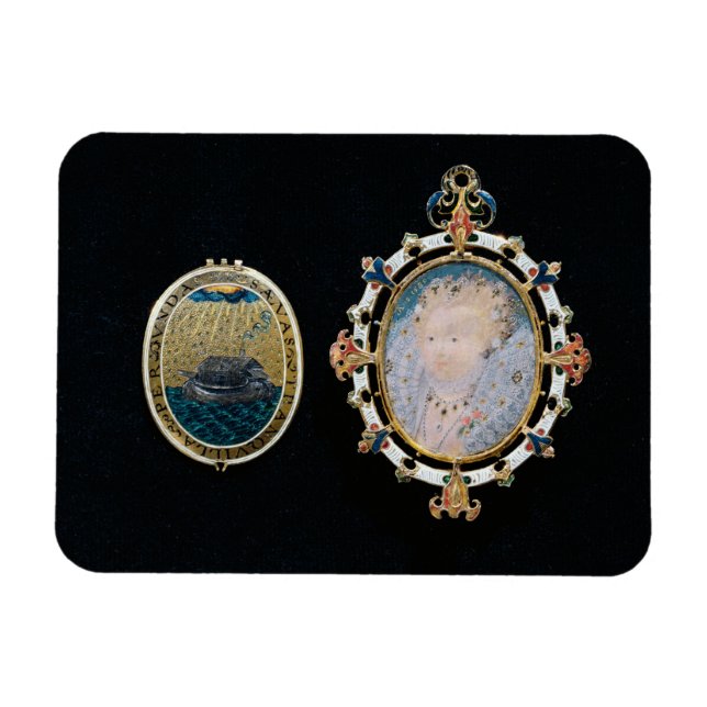 Armada Jewel, drottning Elizabeth I enclo Magnet (Horisontell)