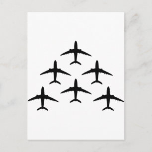 armada på flygplan vykort