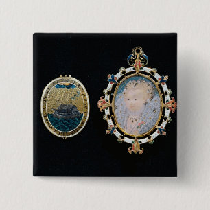 Armadajuvel, miniatyr av drottningen Elizabeth mig Knapp