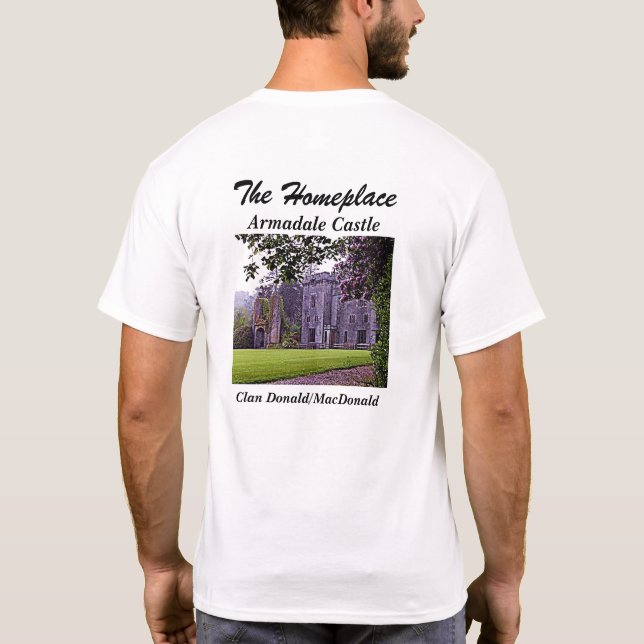 Armadale Castle - Klan Donald/MacDonald Tee Shirt (Baksida)