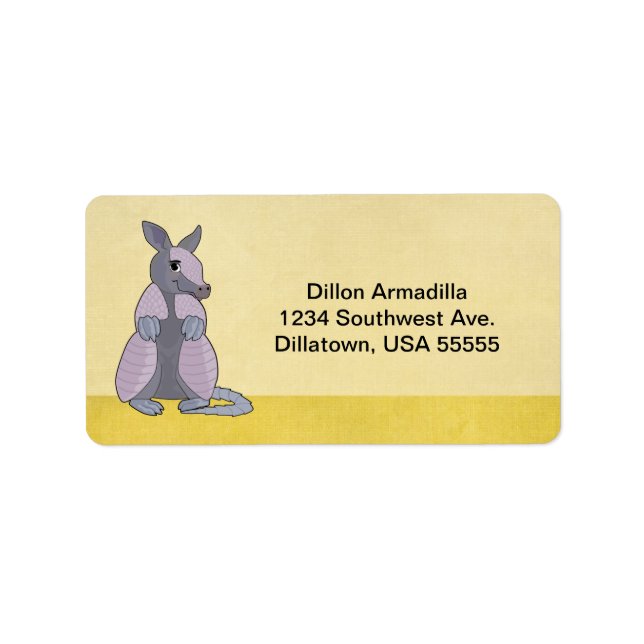 Armadillo Adressetiketters Adressetikett (Framsidan)