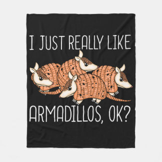 Armadillo Älskare Wildlife Animal Gift Armadillo Fleecefilt