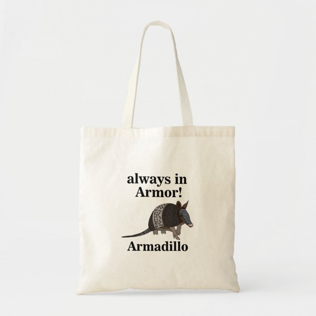 Armadillo Animal Funny  Tygkasse (Framsidan)