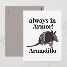 Armadillo Animal Funny  Vykort