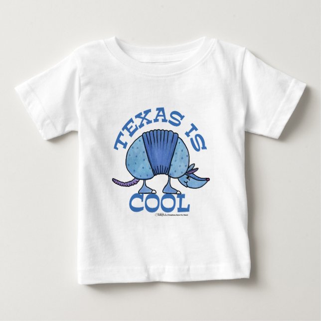 Armadillo Blue-Texas är Coola T-shirt (Framsida)