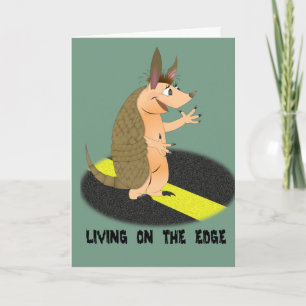 Armadillo bor på hälsningskortet Kant Kort