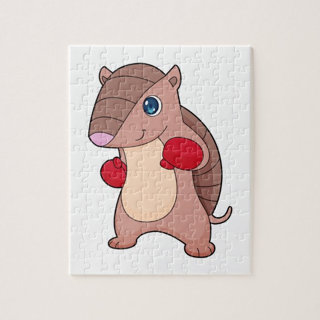 Armadillo Boxing Boxer Boxing handskar Pussel (Vertikal)