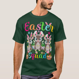 Armadillo Bunny Ear Påsk Squad Armadillo Lycklig E T Shirt