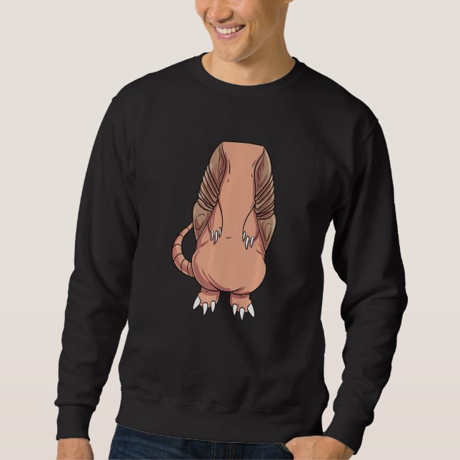 Armadillo Costume Premium Lång Ärmad Tröja (Framsida)