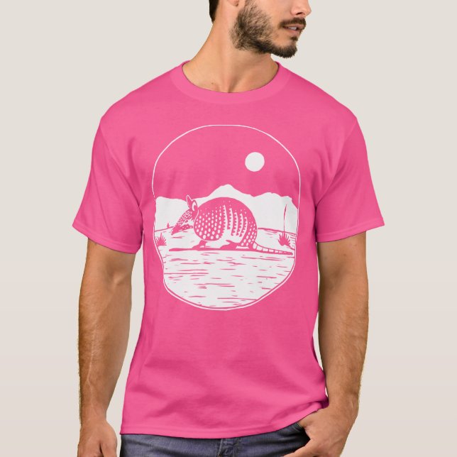 Armadillo Desert liggande aktivt T Shirt (Framsida)