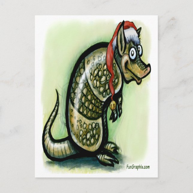 Armadillo jul helg vykort (Framsida)