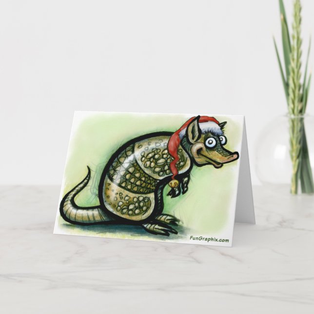 Armadillo jul helgkort (Framsida)
