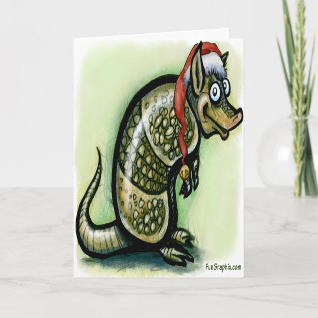 Armadillo jul helgkort (Framsida)