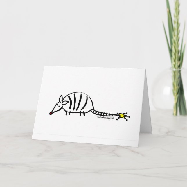 Armadillo Julhälsningar kort (Framsida)