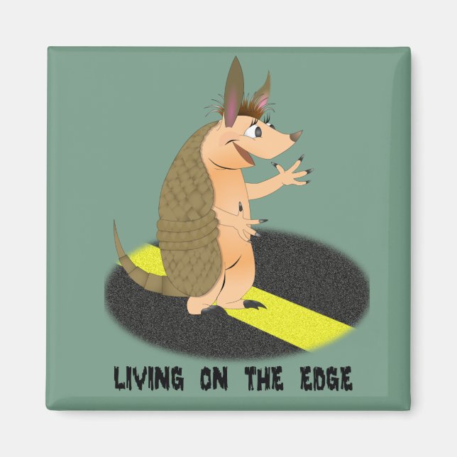 Armadillo Kant Square Magnet (Framsidan)