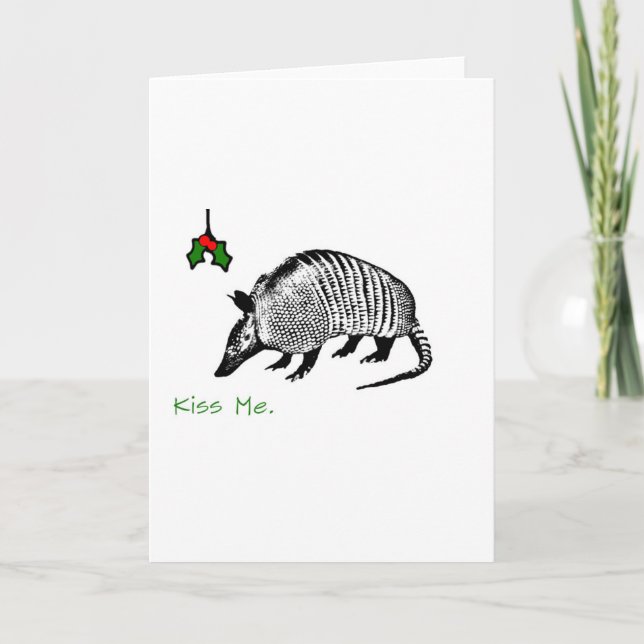 Armadillo Kiss Me Helgkort (Framsida)