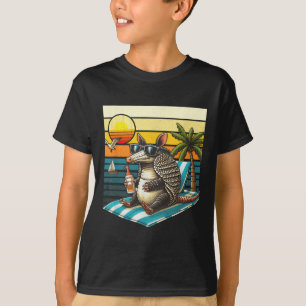 Armadillo och Sol Vintage 80 s Retro Summer Vacati T Shirt