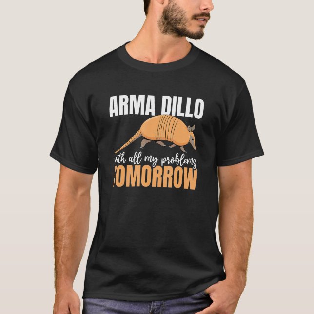 Armadillo  Possum Giant Armadillo Owner Wildlife M T Shirt (Framsida)