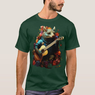 Armadillo Puting Guitar T Shirt