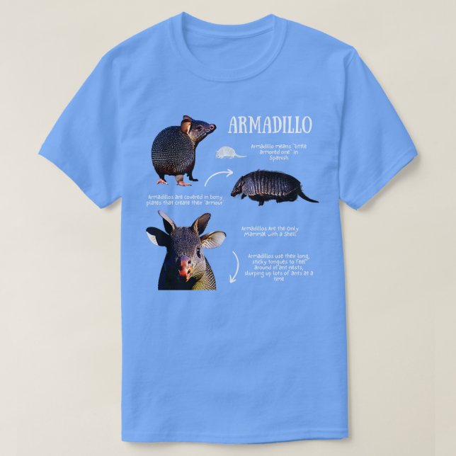 Armadillo Roligt Facts T Shirt (Design framsida)