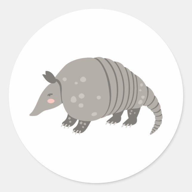 Armadillo Runt Klistermärke (Framsida)
