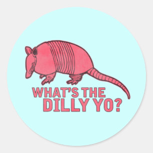 Armadillo Runt Klistermärke