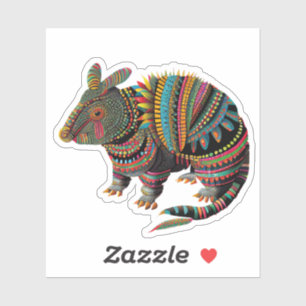 Armadillo Spirit Animal Sticker Klistermärken