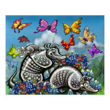 Armadillos Wildblommor Butterflies