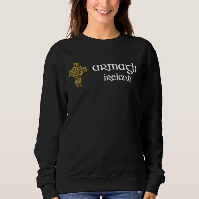 Armagh Celtic Cross Northern Ireland Souvenir T Shirt (Framsida)